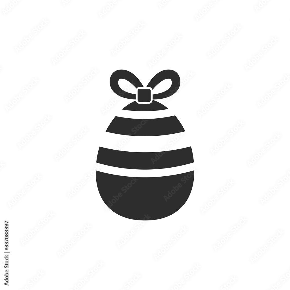 Easter egg icon black isolated Easter egg icon black isolated