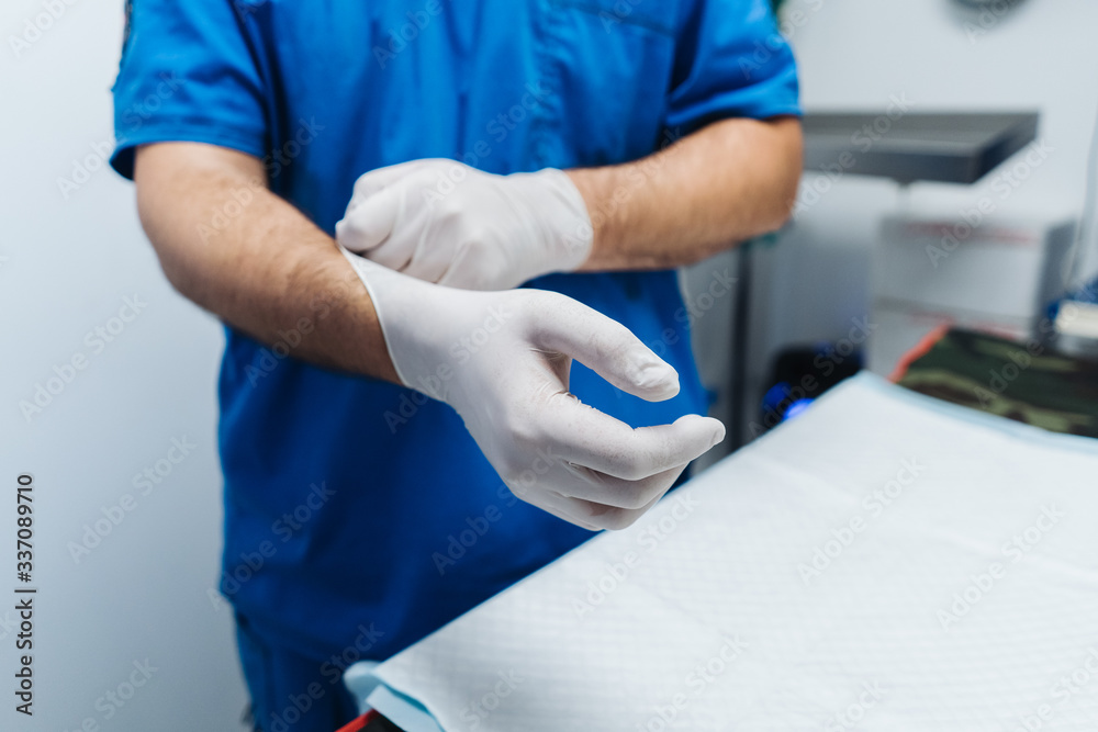 White Medical Gloves. White Medical Gloves.