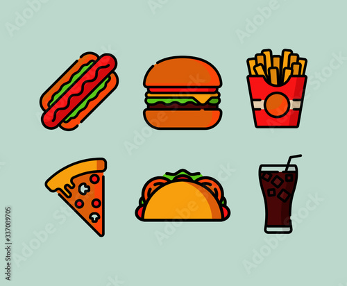 food, hamburger, burger, icon