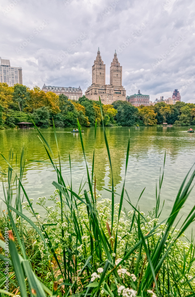 San Remo building view during the gloomy weather from the Central Park.