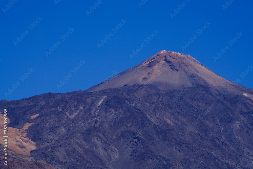 Mountain Teide under a blue sky