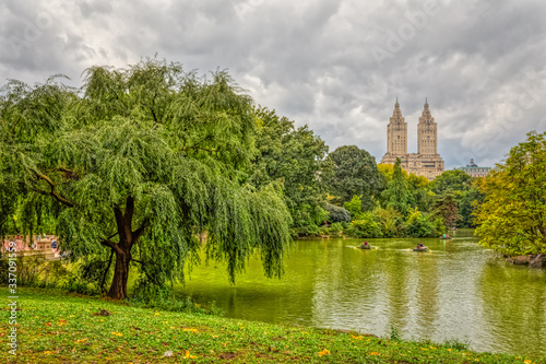 Canvas Print San Remo building view from the Central Park.