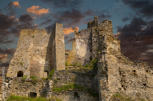 Old ruined castle  Likava. Slovakia. photo