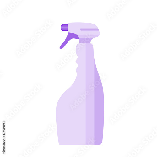 spray bottle  with a disinfectant - spray cleaner and disinfectant against viruses.