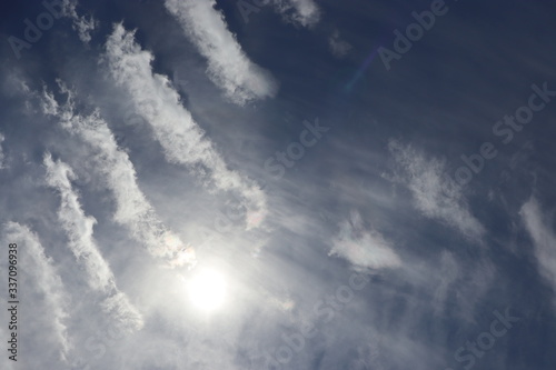 blue sky with clouds