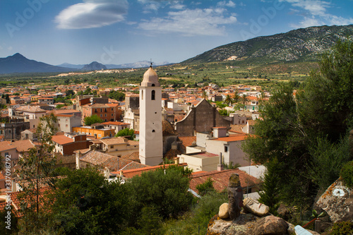 Stadtlandschaft Orosei, Provinz Nuoro auf Sardinien
