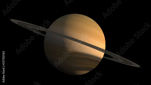 Saturn Planet detailed close-up
