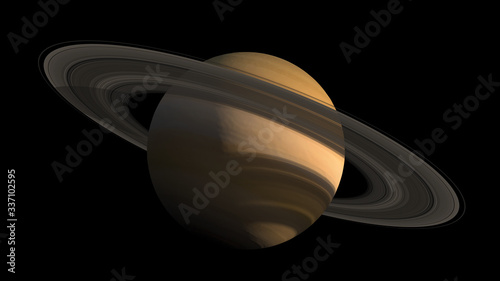 Saturn Planet detailed close-up