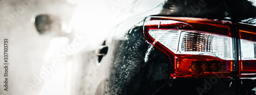 Car wash business. Detail manual car wash banner.