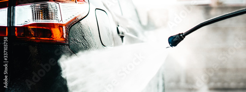 Car wash business. Detail manual car wash banner.
