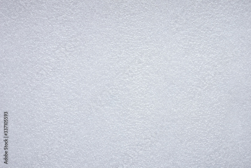 Close up texture white foamed polypropylene, background.