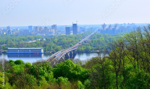  Kiev city bridge over the Dnieper river
