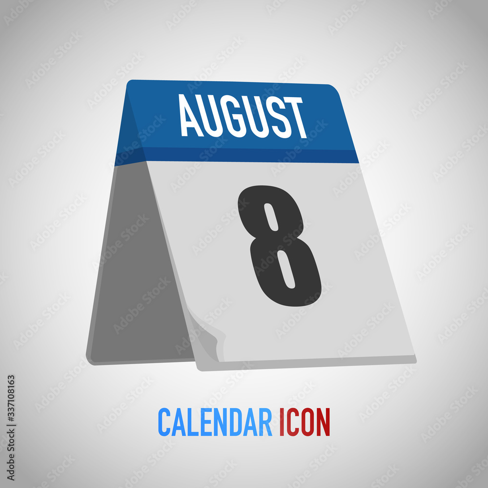 Table calendar. Date, day, month. Vector illustration background for reminder, app, UI, event, holiday, office document, icon and logo. isolated flat object and symbol. from year collection Table calendar. Date, day, month. Vector illustration background for reminder, app, UI, event, holiday, office document, icon and logo. isolated flat object and symbol. from year collection