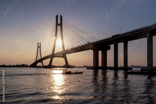 Vam Cong Bridge in the afternoon © Bùi Văn Long