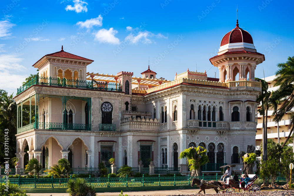 ancient moorish palace palacio de valle in cienfuegos near trinidad cuba