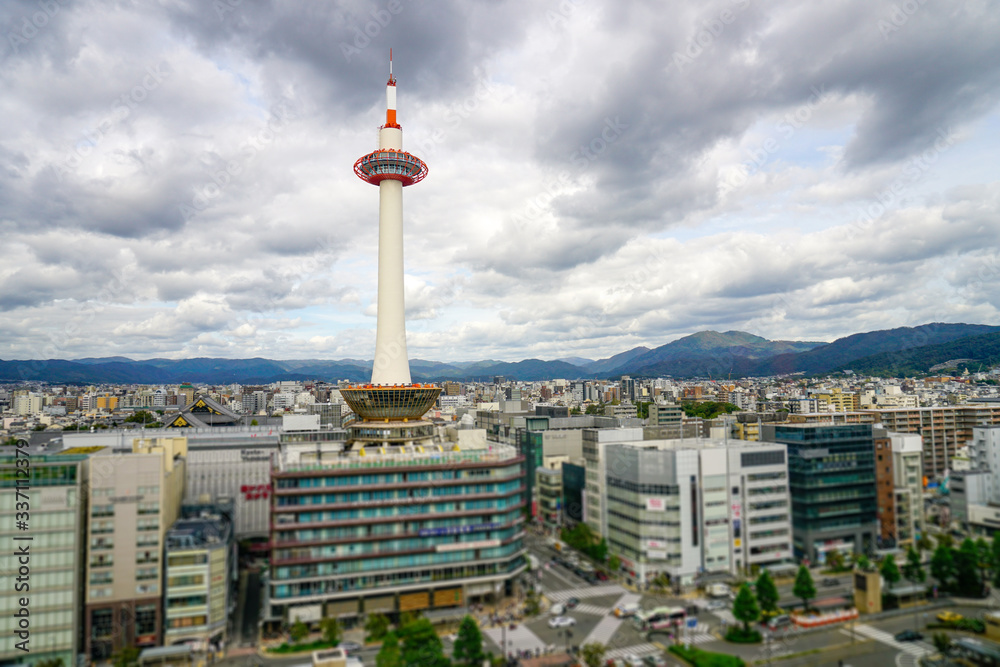 京都駅　都市風景