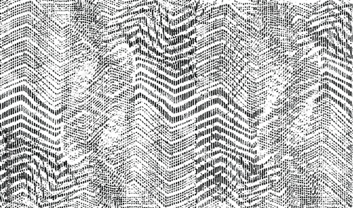 Worn down wallpaper pattern design. Broken plaster and grunge damask effect. Distressed overlay texture design. Vector illustration. Eps10.