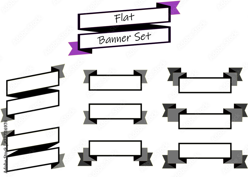 set of vector labels set of vector labels