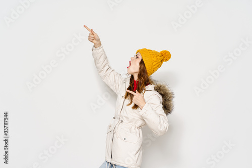 young woman in autumn clothes