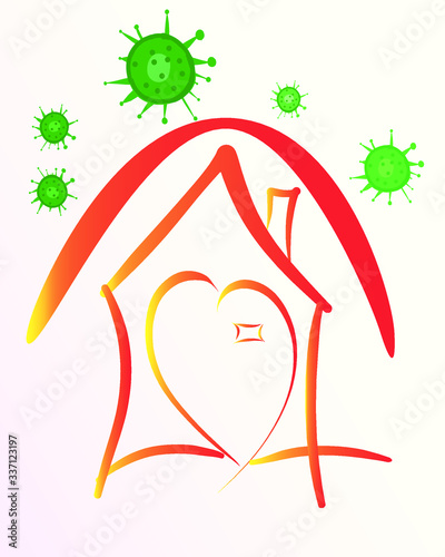 staying at home to protect against viruses and other diseases