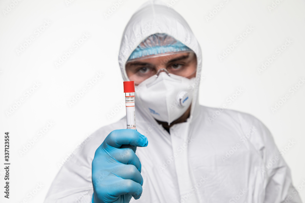 COVID-19 test and laboratory sample of blood testing for diagnosis new Corona virus infection. Disease 2019 from Wuhan. Pandemic infectious concept COVID-19 test and laboratory sample of blood testing for diagnosis new Corona virus infection. Disease 2019 from Wuhan. Pandemic infectious concept