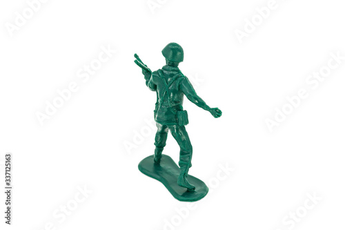 Green toy soldiers on white background. Soldier two on six models.  2 6  Picture twelve on sixteen viewing angles.  12 16 