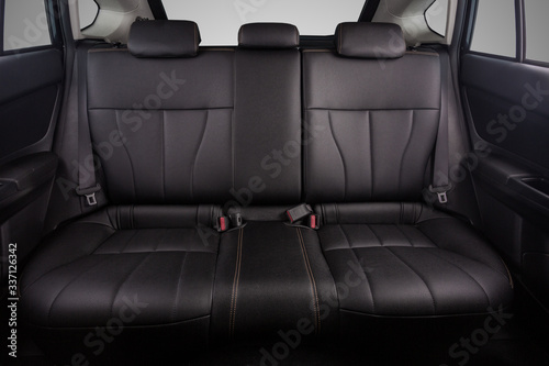 the interior of the car is covered with handmade genuine leather © Sasha
