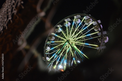 ferris wheel at night