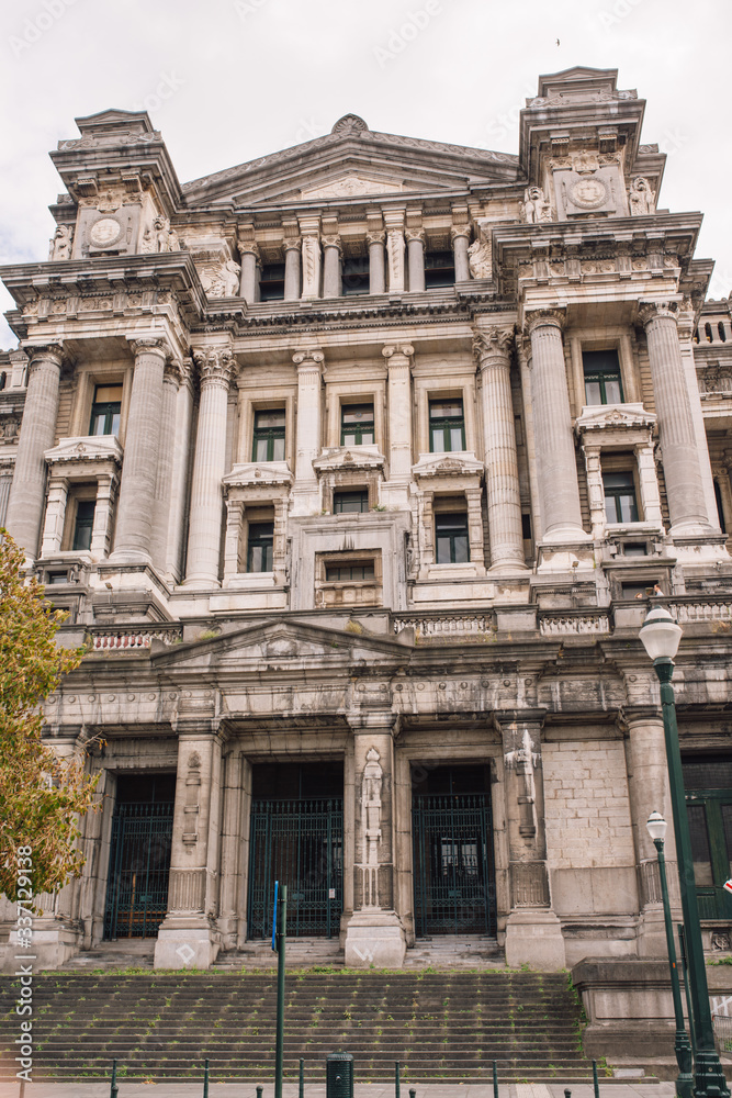 The Court of Laws Justitiepaleis van Brussel, Palais de Justice de Bruxelles located in Brussels.