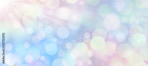 Abstract Blurred Pastel Spring Summer Sky Background