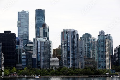 Vancouver  America - August 18  2019  Vancouver view from Stanley Park  Vancouver  America