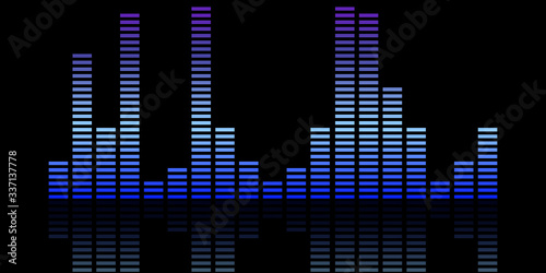 Sound waves. Abstract technology background. Vector wave.