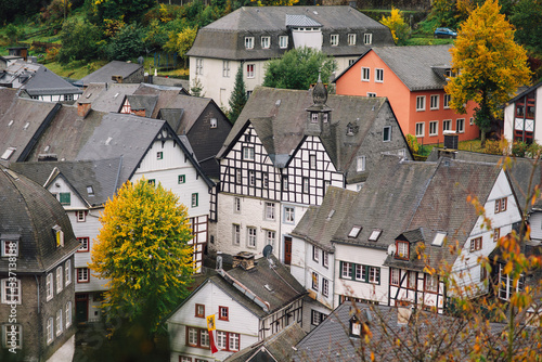 view of the city of Monschau from the top of a hill, Germany © Aleksei Zakharov
