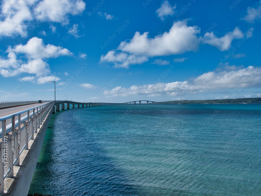 Irabu Bridge, Miyako Island, Okinawa Japan