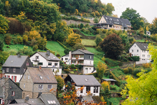 view of the city of Monschau from the top of a hill, Germany © Aleksei Zakharov