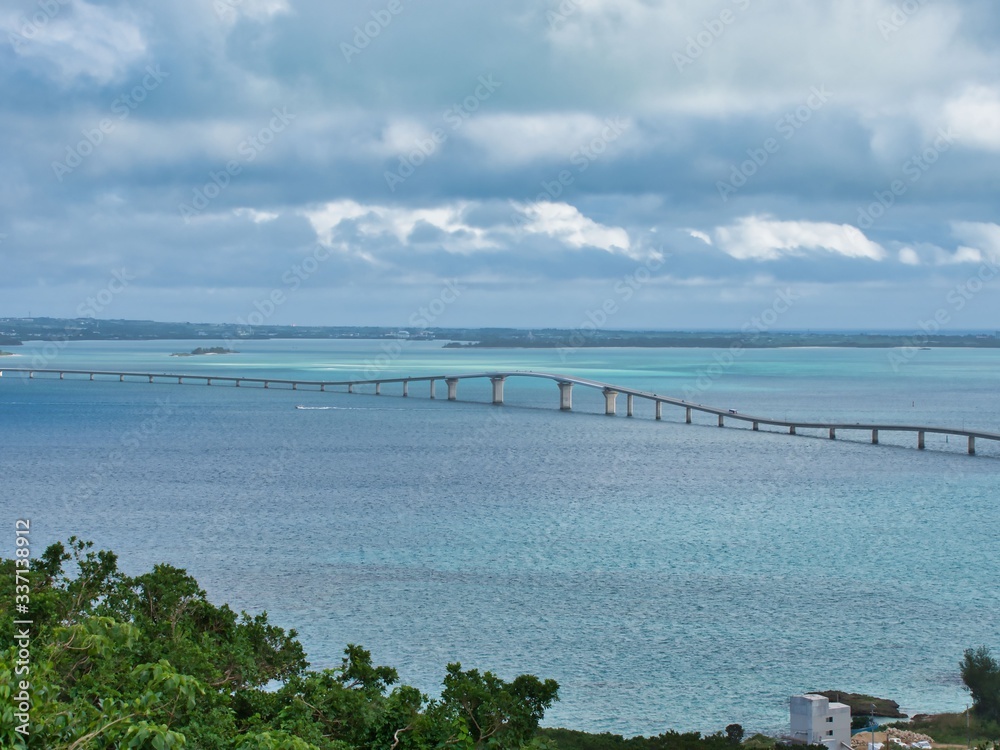 Irabu Bridge, Miyako Island, Okinawa Japan