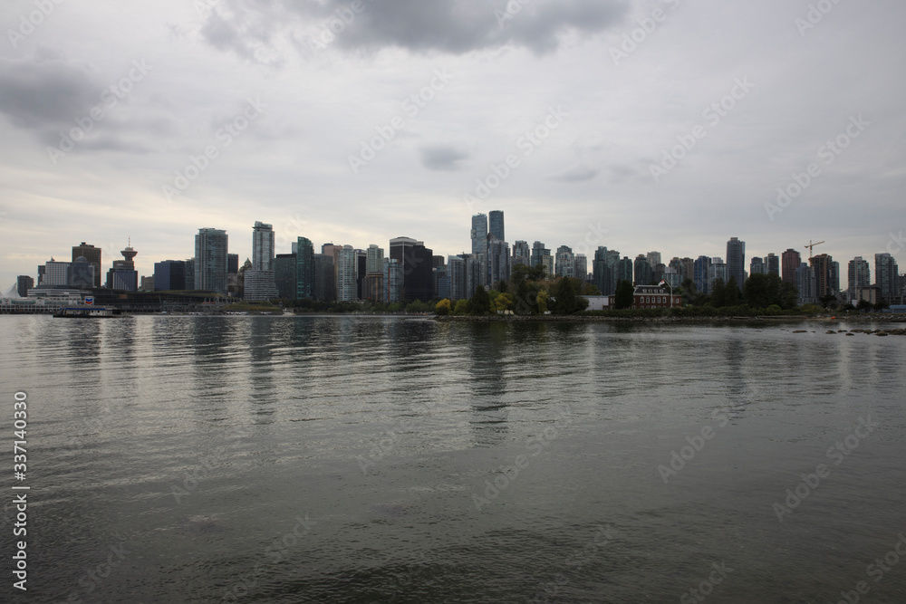 Vancouver, America - August 18, 2019: Hallelujah point, Vancouver, America