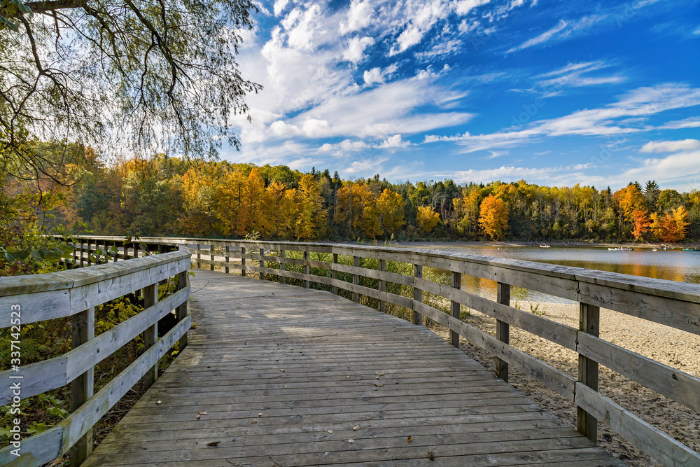 Beautiful autumn view at Kelso conservation area