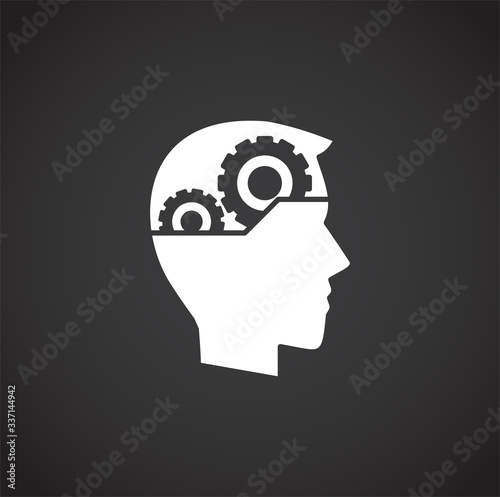 Creativity and inspiration related icon on background for graphic and web design. Creative illustration concept symbol for web or mobile app