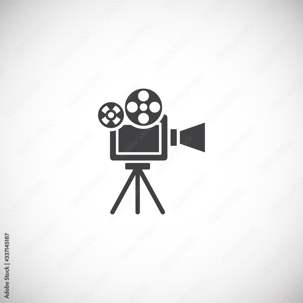 Cinema related icon on background for graphic and web design. Creative illustration concept symbol for web or mobile app Cinema related icon on background for graphic and web design. Creative illustration concept symbol for web or mobile app