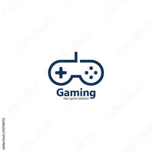 joystick logo for gaming vector icon illustration