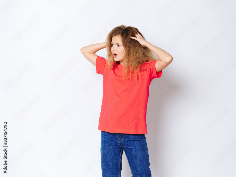 young woman with headache