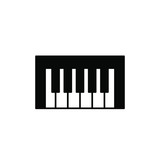 Keyboard , synthesizer icon template