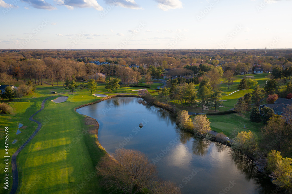 Drone Golf Course Plainsboro Princeton New Jersey Drone Golf Course Plainsboro Princeton New Jersey