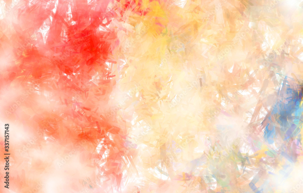 Fototapeta premium Brushed Painted Abstract Background. Brush stroked painting. Artistic vibrant and colorful wallpaper..