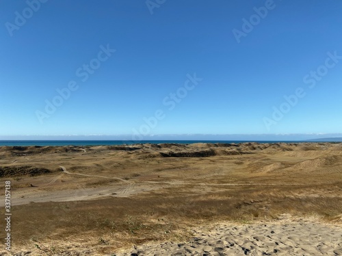 sand dunes and blue sky