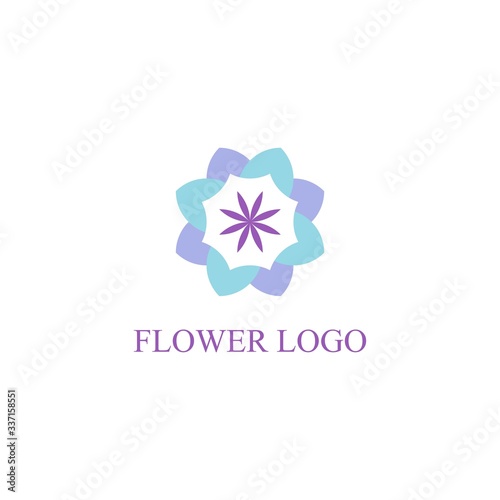 beauty flower logo. spa or salon logo