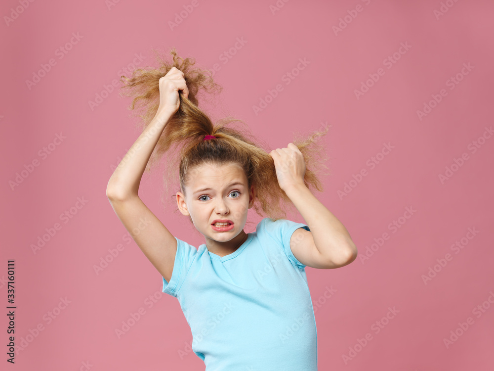 little girl with hair rollers little girl with hair rollers