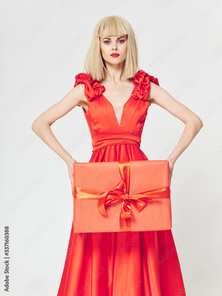 woman in red dress woman in red dress