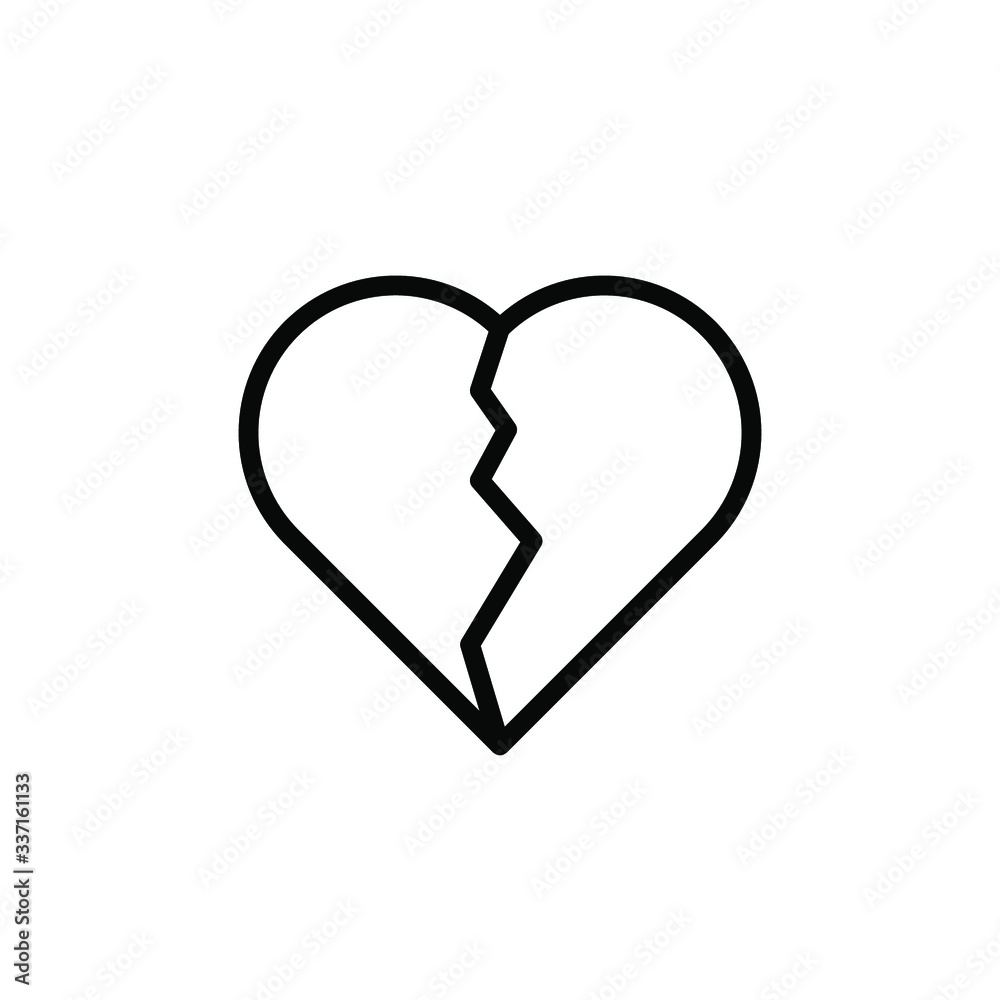 Love Icon Best Vector , Logo Template Design Emblem Isolated Broken Heart Concept Shape , Outline Solid BAckground White
Love Icon Best Vector , Logo Template Design Emblem Isolated Broken Heart Concept Shape , Outline Solid BAckground White